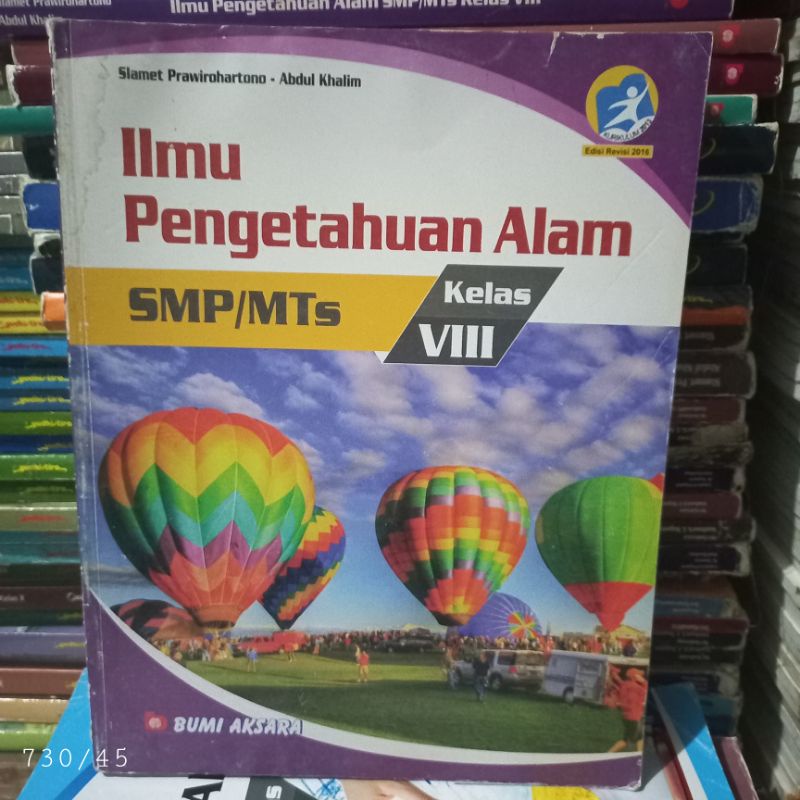 BUKU BEKAS IPA SMP KELAS 2 BUMI AKSARA