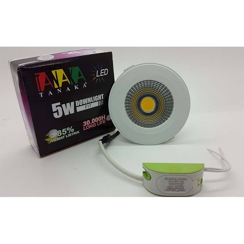 Lampu Ceiling Downlight LED COD 5 watt ( cahaya Warm White )