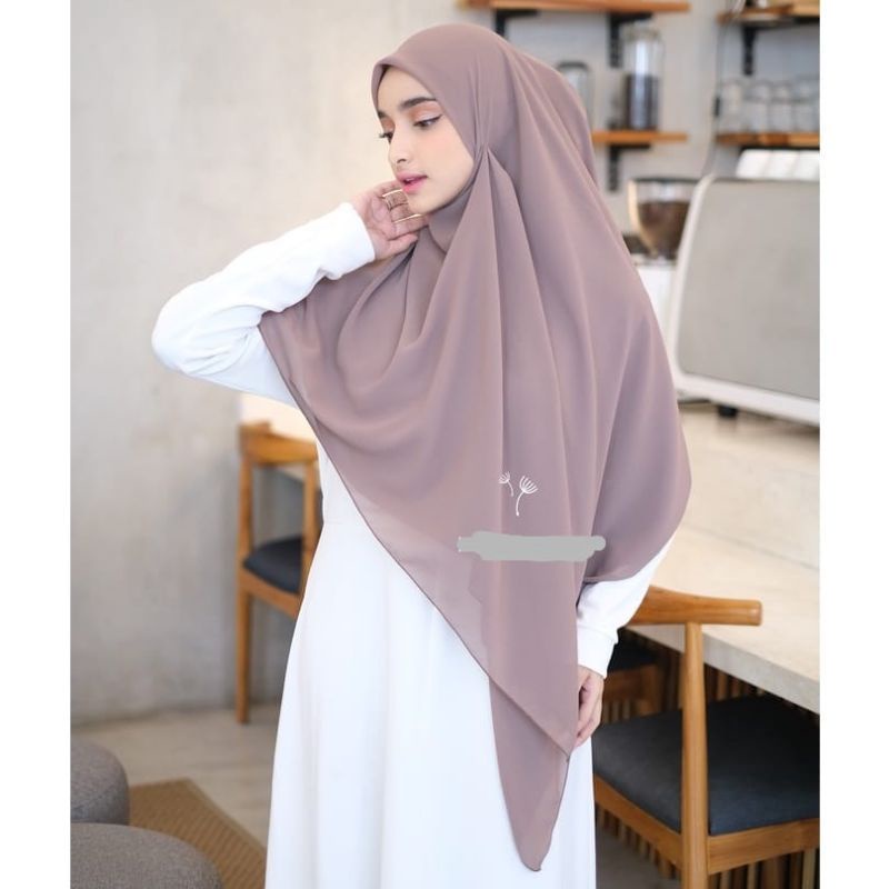 Jasmine Syari Hijab Segi empat Syari Ceruty Babydoll Armani size 140×140cm Jilbab Ceruty Babydoll Pr