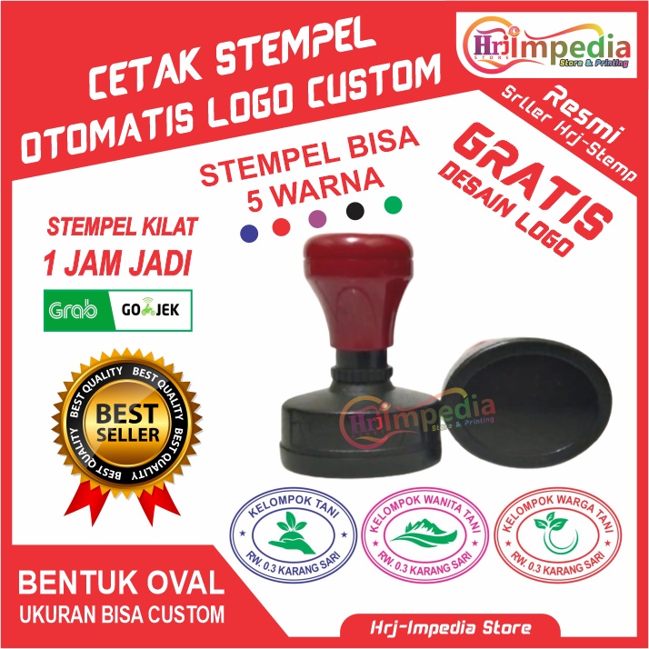 

Cetak Stempel Otomatis Oval | Cetak Stempel Otomatis Custom Logo | Cetak Stempel Flash