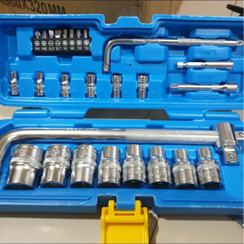 KUNCI SOK SET LIPPRO 28 PCS HEAVY DUTY SOCKET SET LIPRO 28PCS ORIGINAL