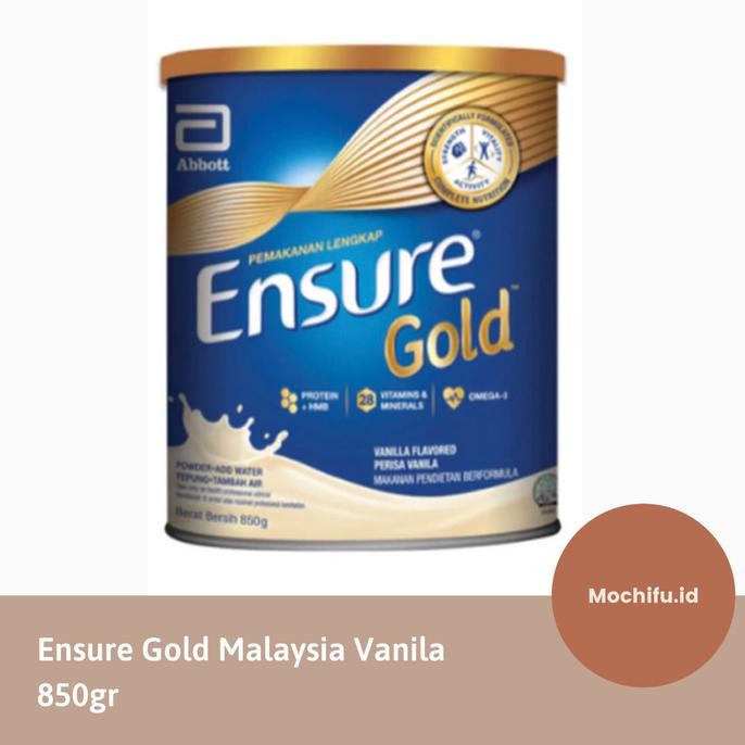 

ABBOTT ENSURE GOLD MALAYSIA VANILA VANILLA SUSU LANSIA ORANG TUA IMPOR