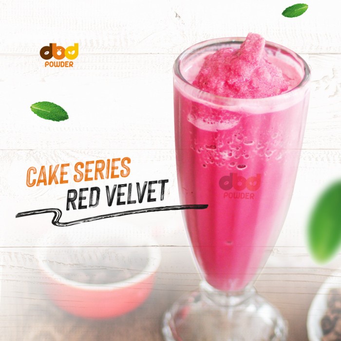 

DISKON - (BISA COD) Bubuk Minuman Red Velvet - Powder Red Velvet | DBD Powder