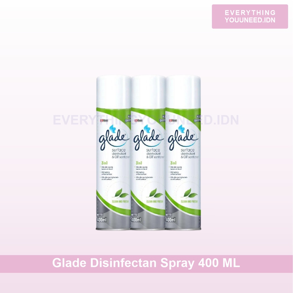 [ KHUSUS SUMBAR ]Glade Disinfectant Spray / Disinfektan Spray 400 Ml