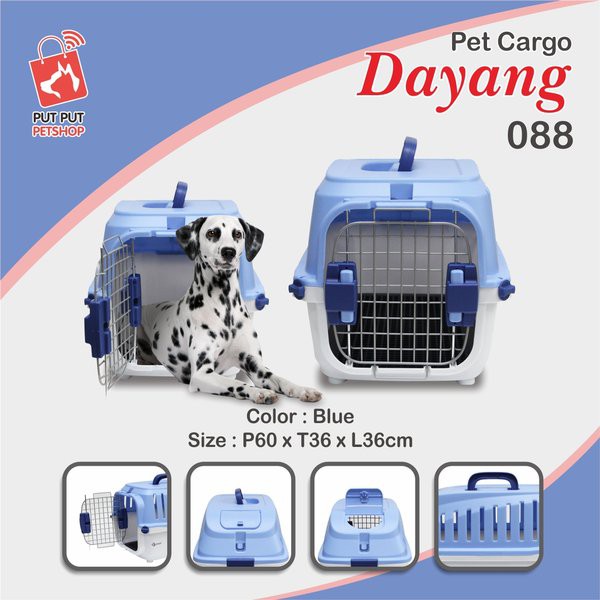 Pet Cargo Kucing Anjing Musang Dayang Ukuran Size L Travel Carrier 088