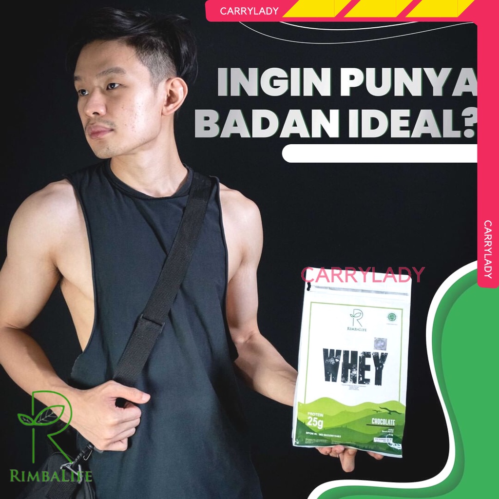 RIMBALIFE WHEY PROTEIN 3 LBS RIMBAWHEY 3LBS 1.3KG BPOM HALAL RIMBA LIFE EVOLENE VECTORLABS MYPROTEIN MASTER