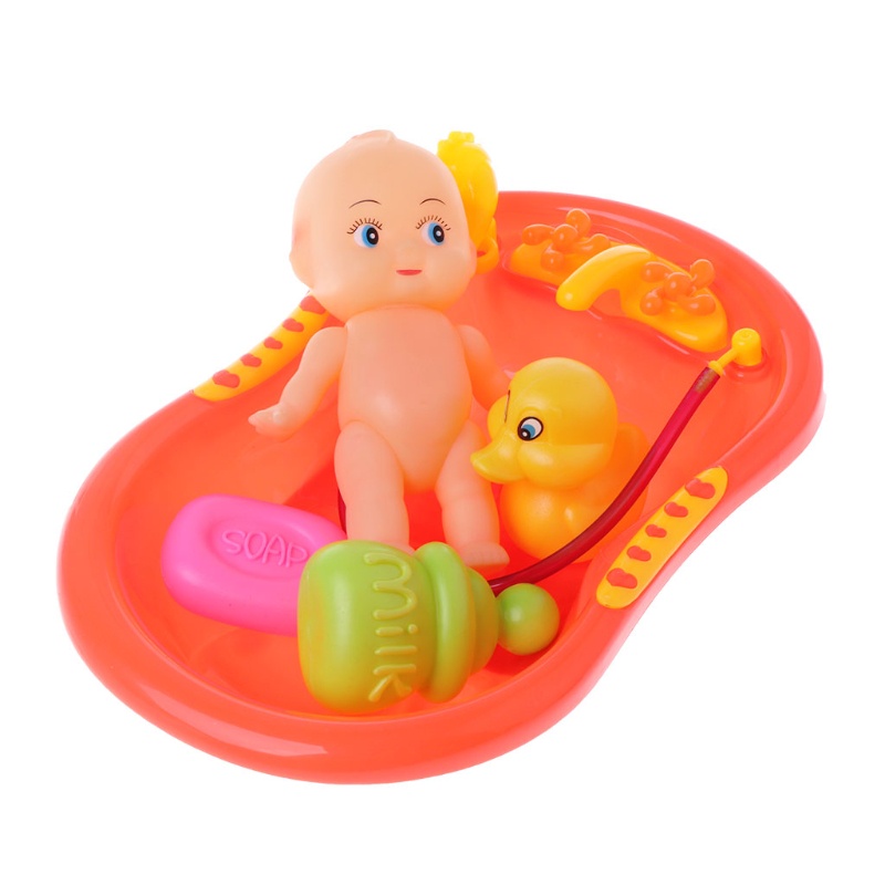 Mary 1Pack/5Pieces Pool &amp; Water Toy Mainan Mandi Interaktif Hadiah Musim Panas Liburan Pantai Mengambang Set Untuk Balita Bayi1