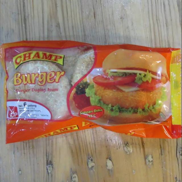 

Champ burger ayam 315gram