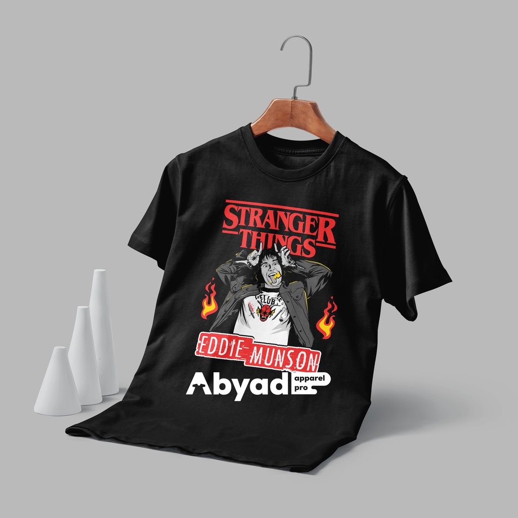 Kaos Eddie Munson Stranger Things Bahan Combed Premium