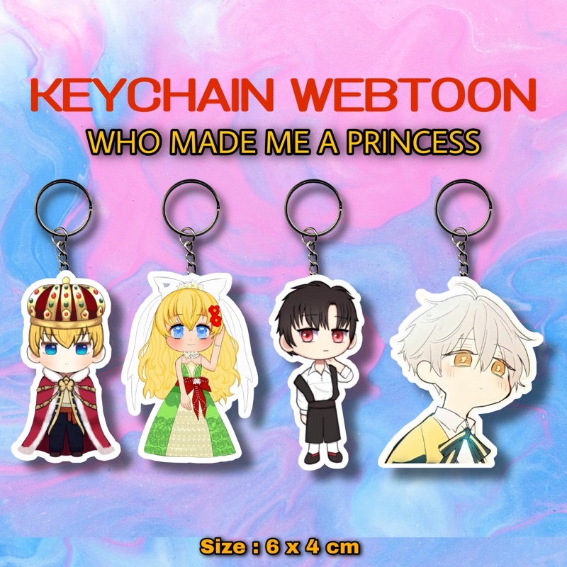 KEYCHAIN/GANTUNGAN KUNCI WHO MADE ME A PRINCESS