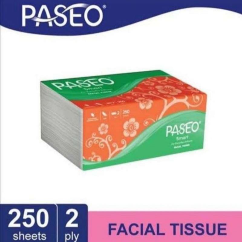 Tisu Tissue Paseo 250sheet [2pcs] Tissue Wajah Facial Tissue