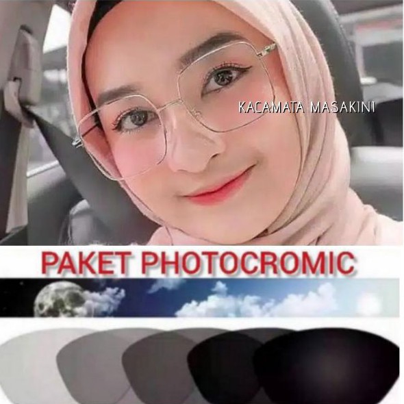 KACAMATA MINUS + LENSA PHOTOCROMIC KACAMATA WANITA KACAMATA 7335