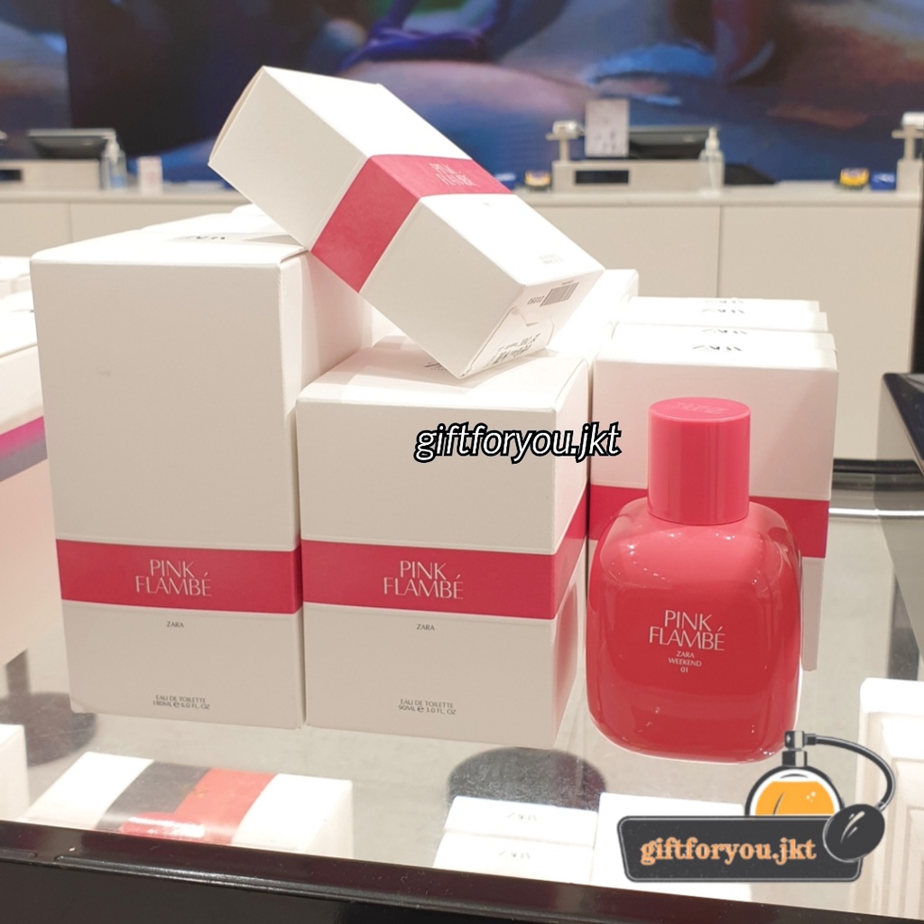 Parfum Zara Pink Flambe 10 30 90 180 ml Original Official Store Parfum Wanita EDT Woman Cewek Summer