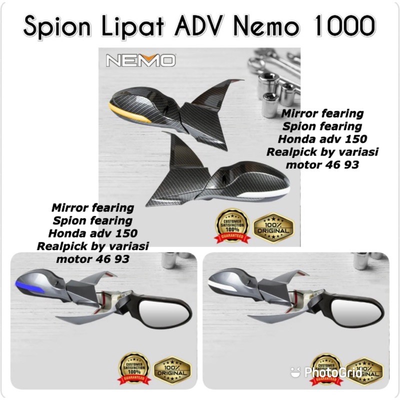 spion honda adv 150 mirro fearing honda adv 150 original nemo