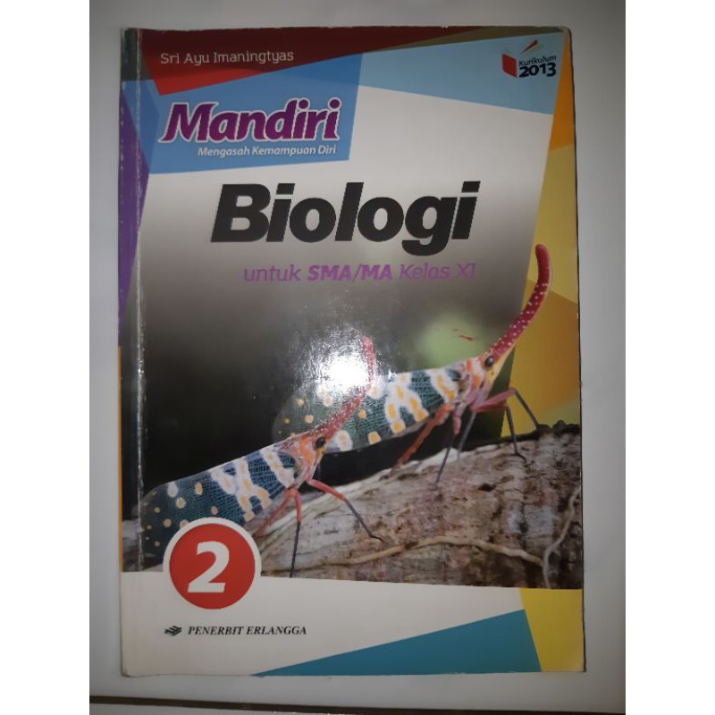 MANDIRI BIOLOGI JILID 2 KELAS 11 SMA/MA K13 EDISI REVISI