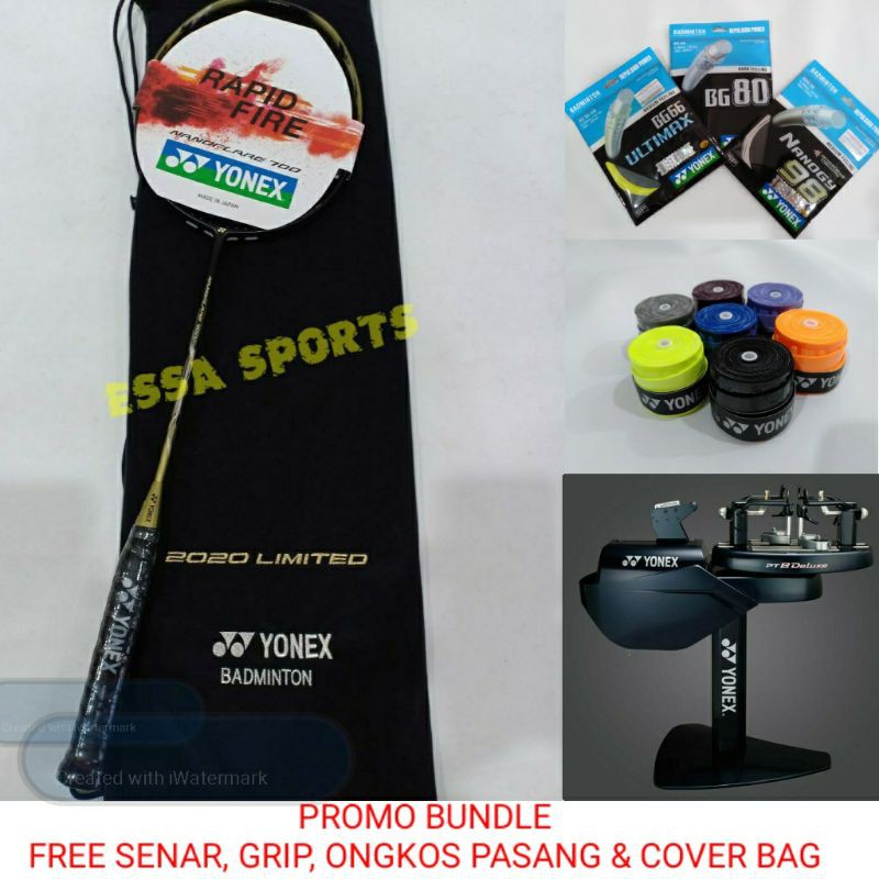 RAKET YONEX NANOFLARE 700 LIMITED EDITION FREE SENAR GRIP BAG DAN ONGKOS PASANG