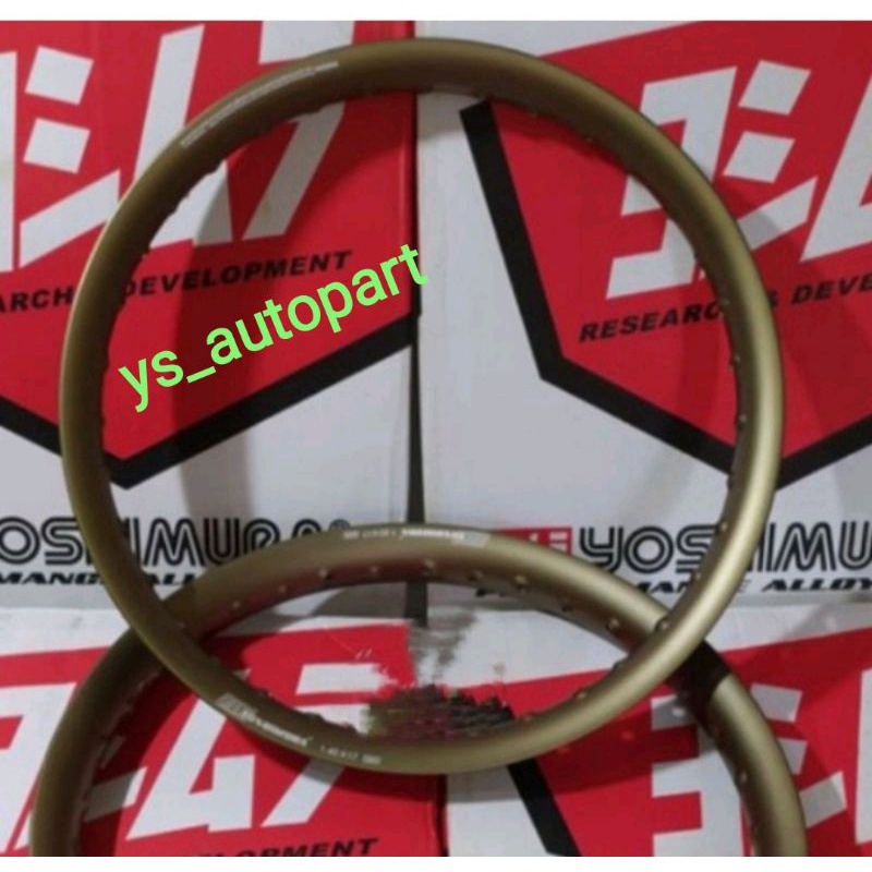 VELG VLEG YOSHIMURA MODEL TDR USHAPE TITANIUM UKURAN 140/140 RING 17 (SEPASANG)