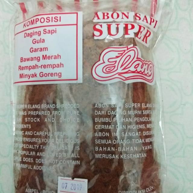 abon sapi super elang asli boyolali 100gr