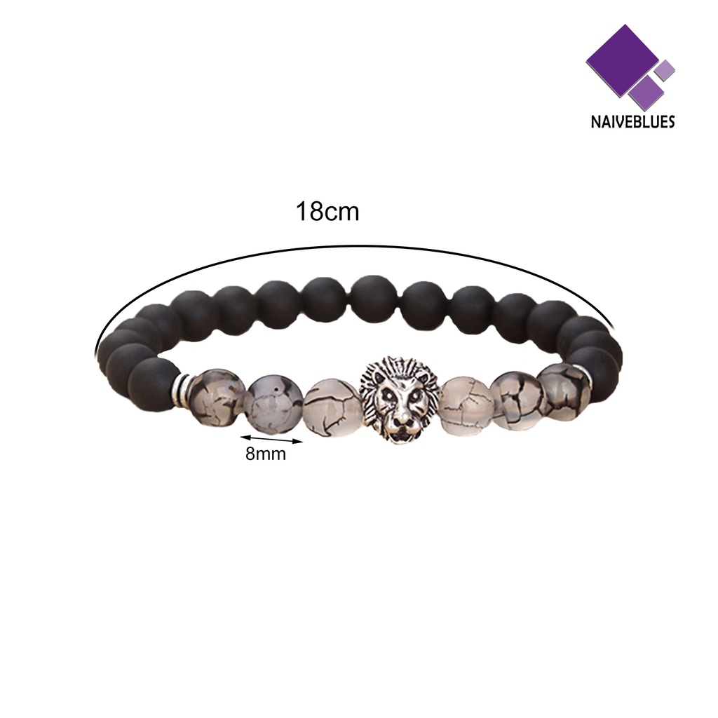 Gelang Manik-Manik Adjustable Warna Silver