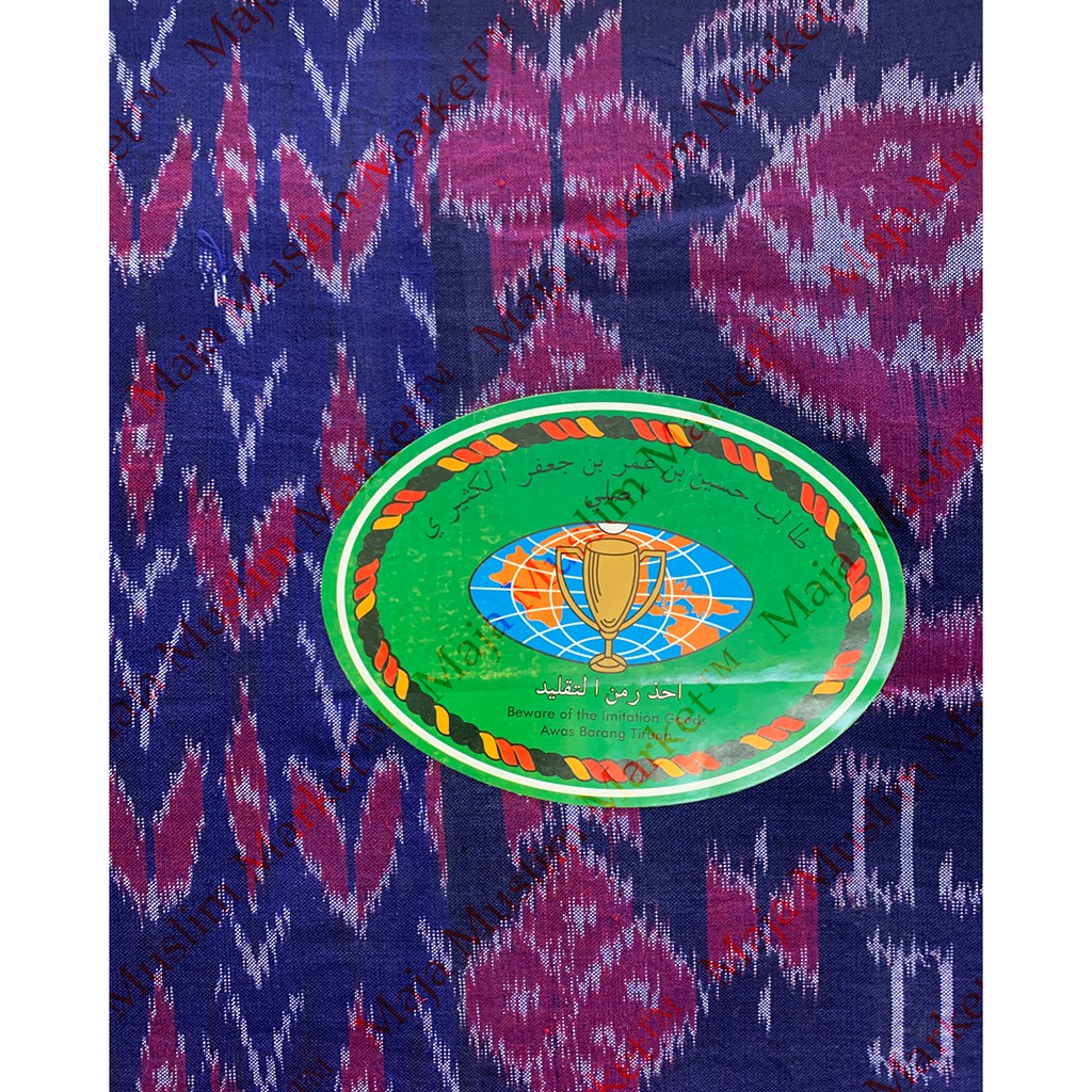 SARUNG TENUN JUARA DUNIA GOYOR ASLI BIRU - Model Baru Buatan Tangan. DIJAMIN ASLI 100%
