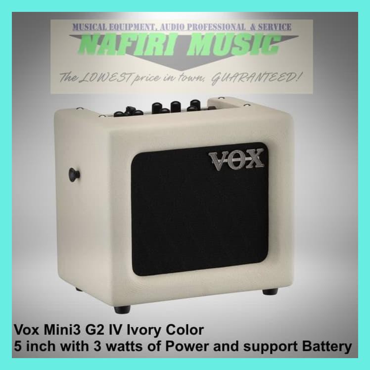 AMPLIFIER GITAR VOX MINI3 G2 IVORY / VOX MINI 3 G2 IV BARU MURAH
