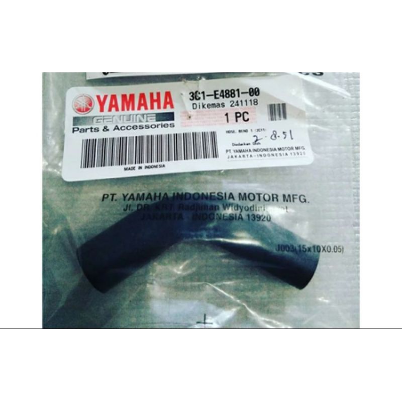 HOSE BEND SELANG PERTIGAAN FILTER VIXION OLD ASLI ORI YAMAHA 3C1 E4881 00