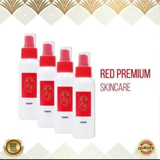 Toner dan Cleanser RD red premium skincare / toner dan cleanser pembersih muka RD