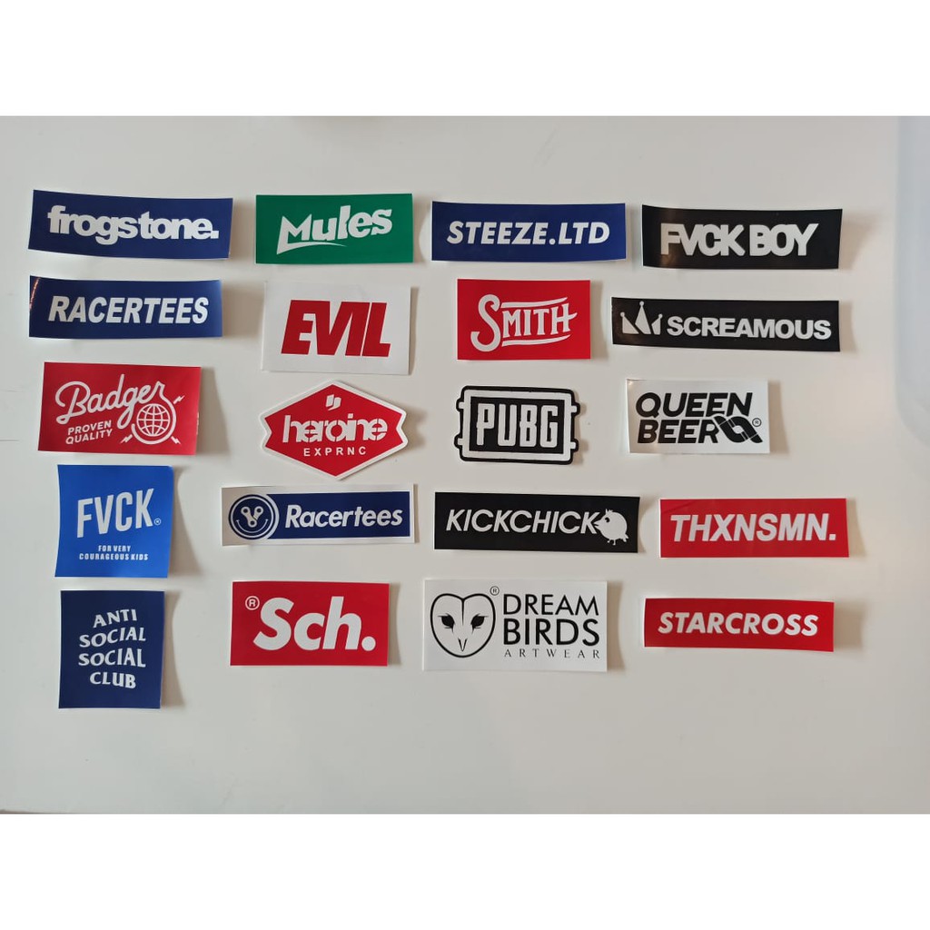 

STIKER BRAND BISA PILIH DISTRO GRAFTAC HYPEBEAST LOCALBRAND STICKER KATALOG 002