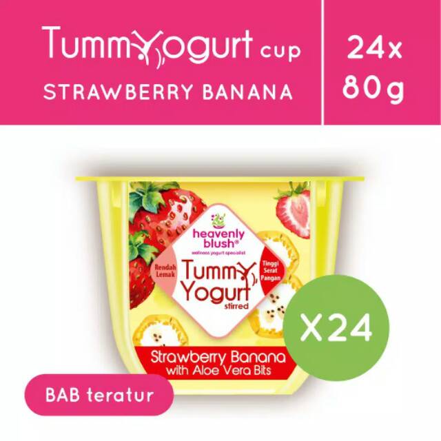 

Heavenly Blush Tummy Yogurt Cup Banana Strawberry [24 x 80gr]