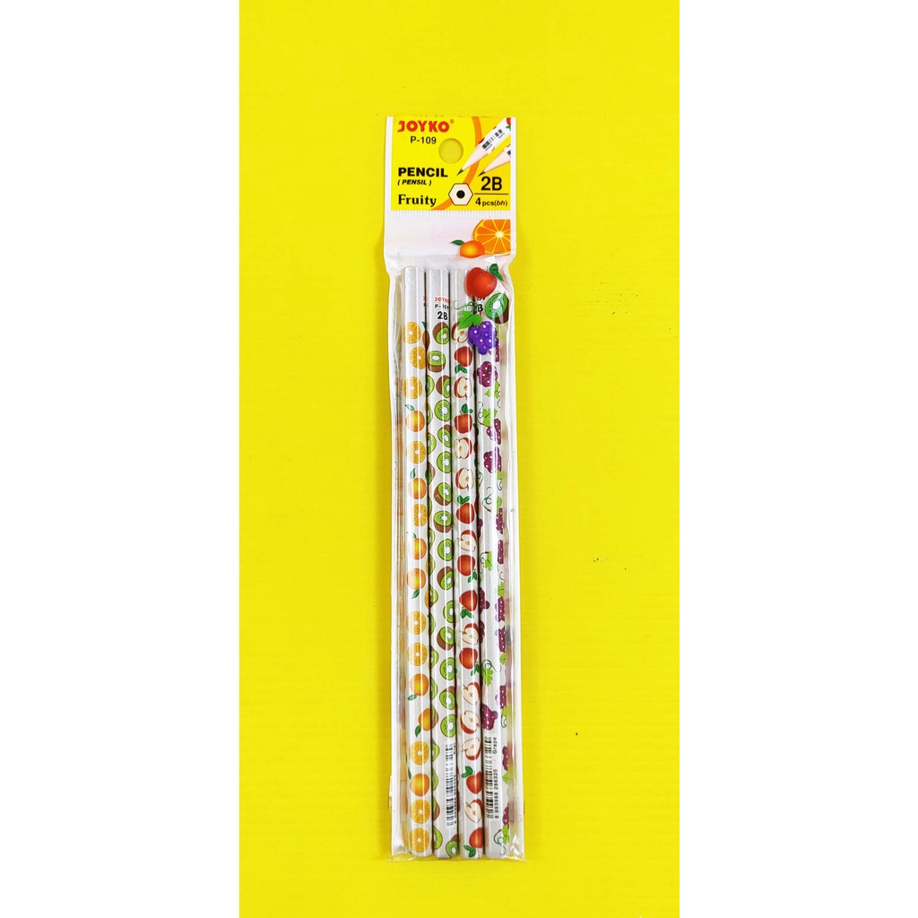 

PENSIL KAYU JOYKO P - 109 2B ( 1 PACK = 4 PCS )