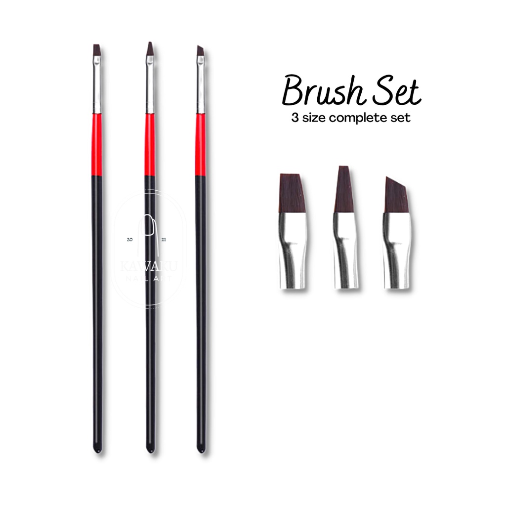 Brush Kuas Nail Art Painting Set (NP-23)