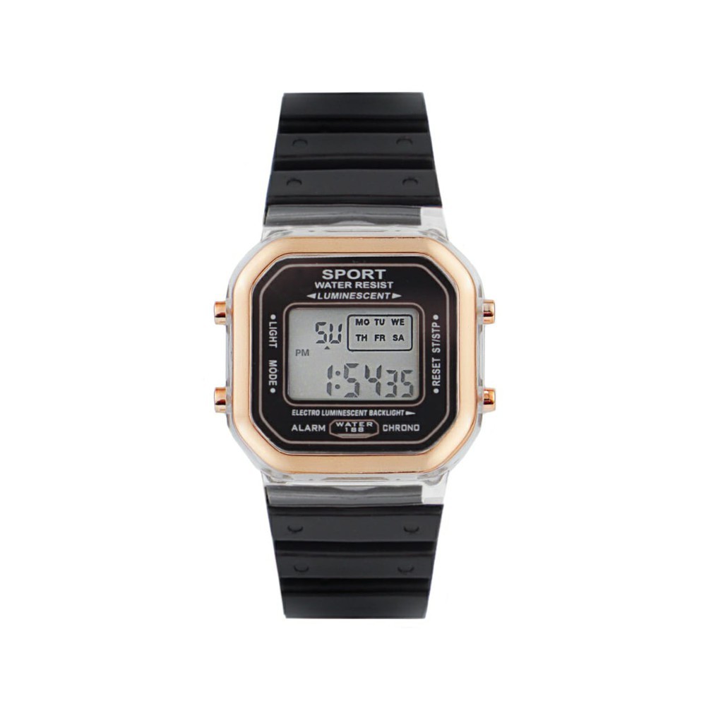 (G_W)Jam Tangan Wanita Fashion Korea SS-12 Style Digital Sports kotak