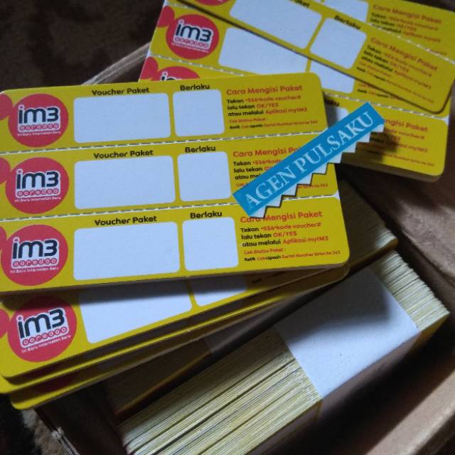 Kartu voucher indosat kosong vocer im3