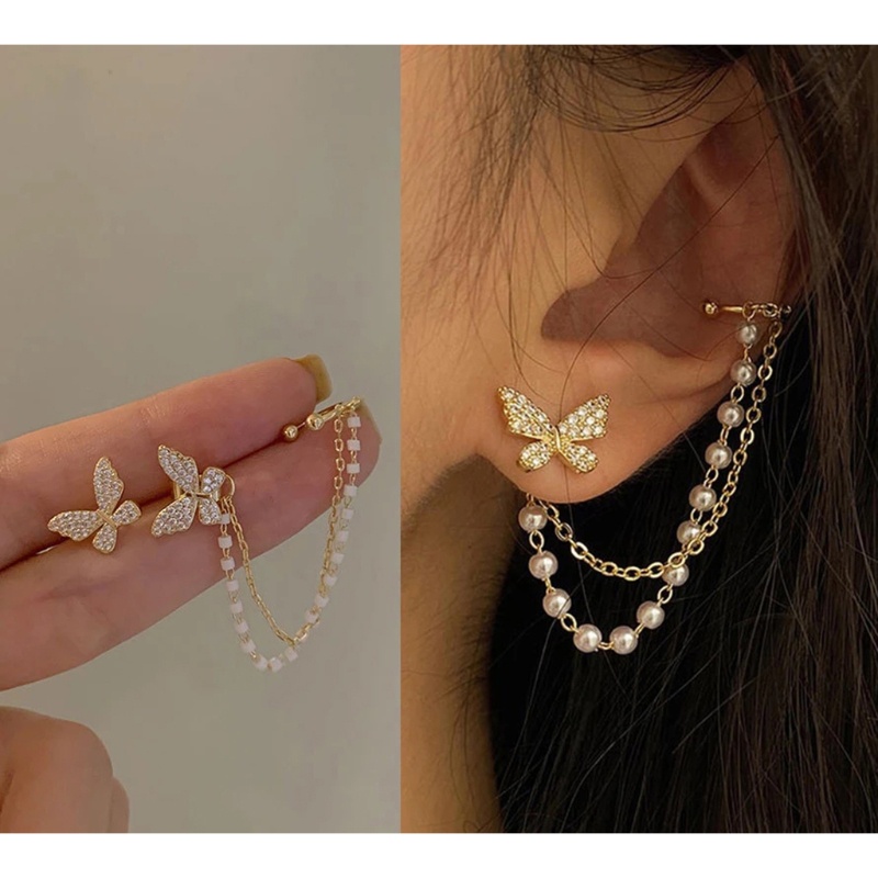 SIY  Butterfly Stud Earrings Ladies Dainty Daily Wearing Jewelry for Women Girls