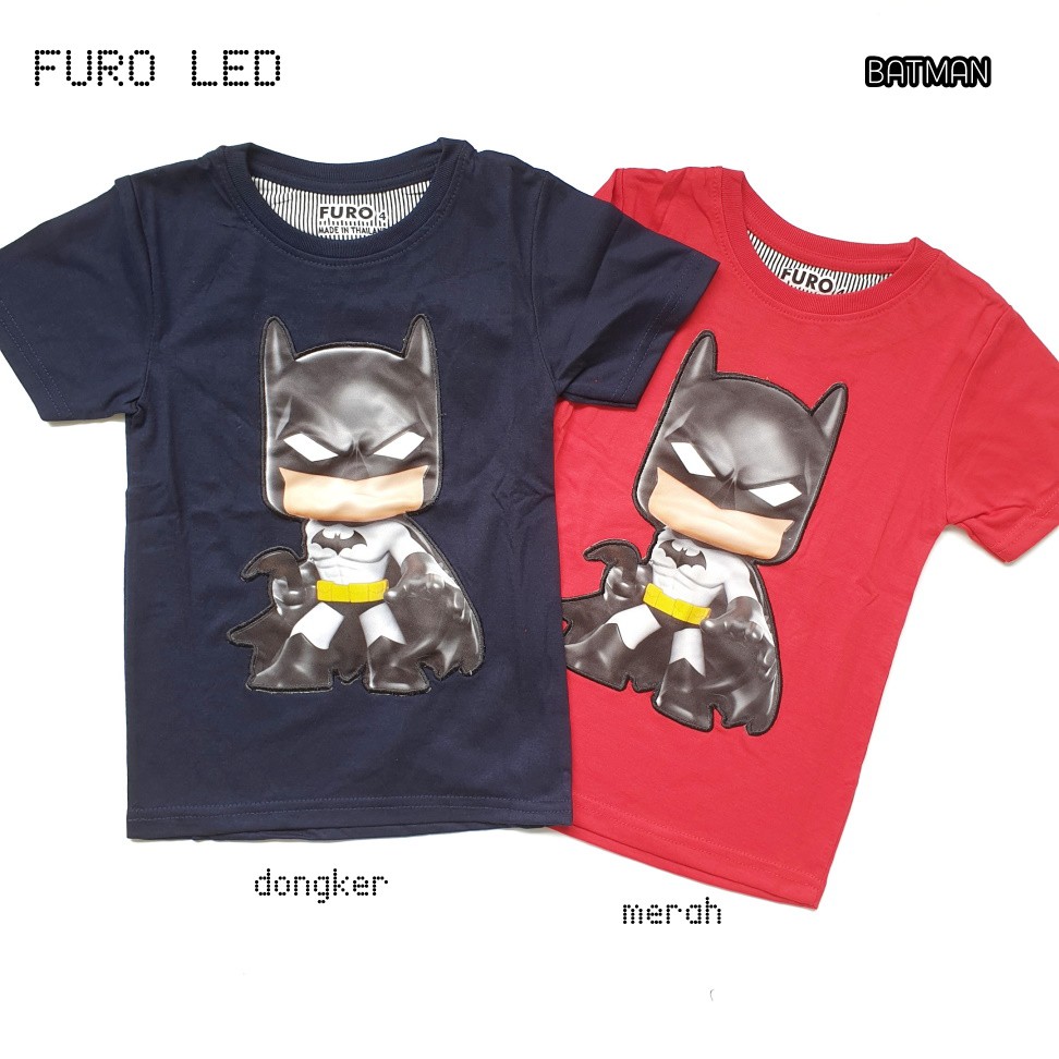 Kaos Anak Laki FURO LED BATMAN IRON MAN THOR ULTRAMAN