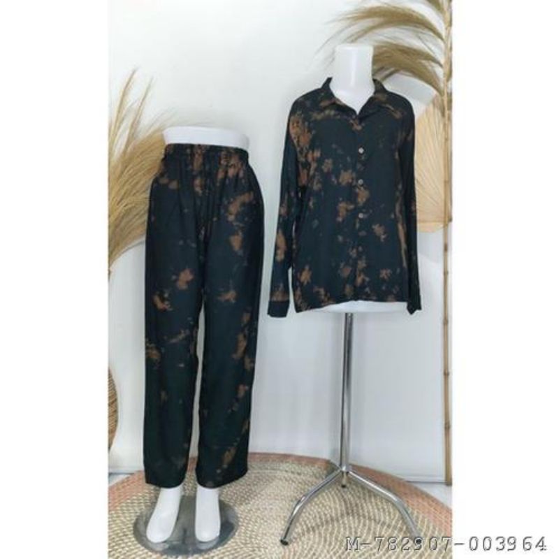 SLEEPWEAR WANITA PIYAMA LENGAN PANJANG RAYON VFAN-036
