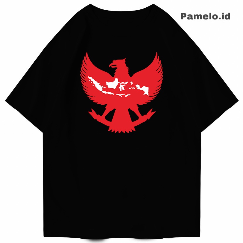 Pamelo.id Garuda Indonesia Kaos Distro  17 agustus T-shirt Pria/Baju Cowok/baju Kaos Murah/Oversize/Kaos Oversize/Kaos Oblong/Baju Oblong/Boyfriend/Oppa korea