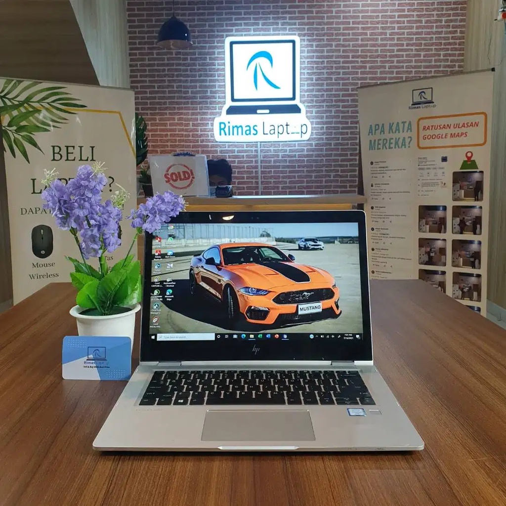 Laptop Hp Elitebook Touchscreen i5 RAM 8GB SSD 256GB Bekas Second