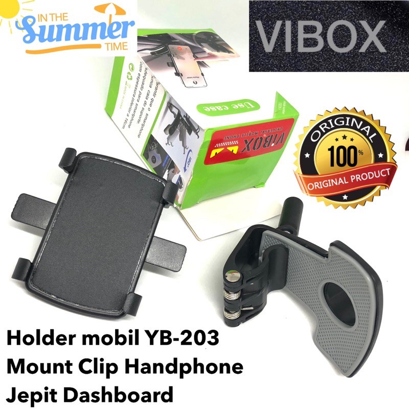 PROMO HOLDER MOBIL VIBOX YB-203 MOUNT CLIP HANDPHONE JEPIT DASHBOARD