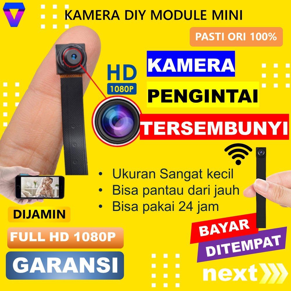 KAMERA KECIL PENGINTAI MINI CAMERA MINI WIFI CCTV SPY CAM HIDDEN CAMERA IP CAMERA MURAH 1080P JS11