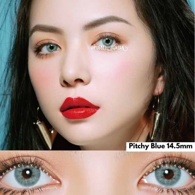 Pitchy blue gray brown green softlens sweety plus