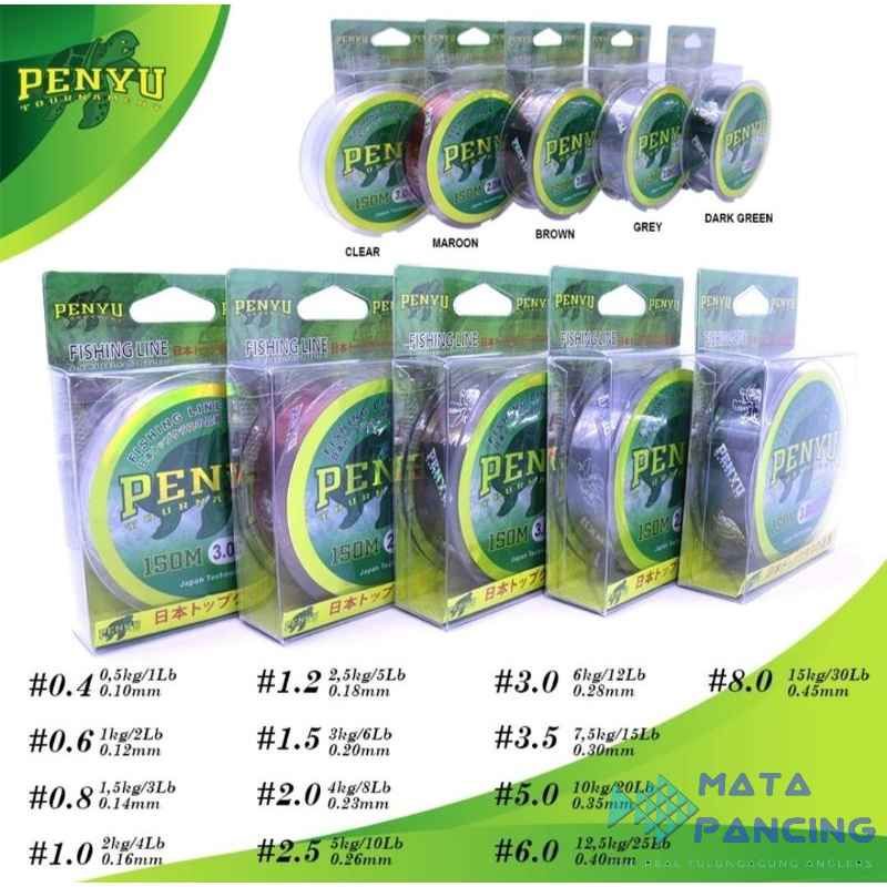 Senar pancing penyu 150m monofilament cepat tenggelam dan kuat diikatan senar penyu