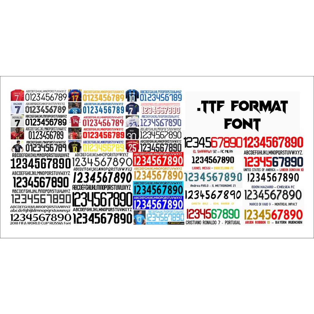 Koleksi 69 FONT CLUB  BOLA ( format .ttf )