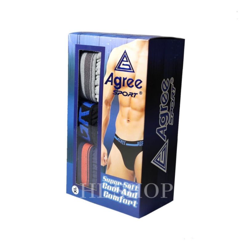 Celana Dalam Pria Agree Sport  2323 | 2325 EXCLUSIVE Isi 3pcs