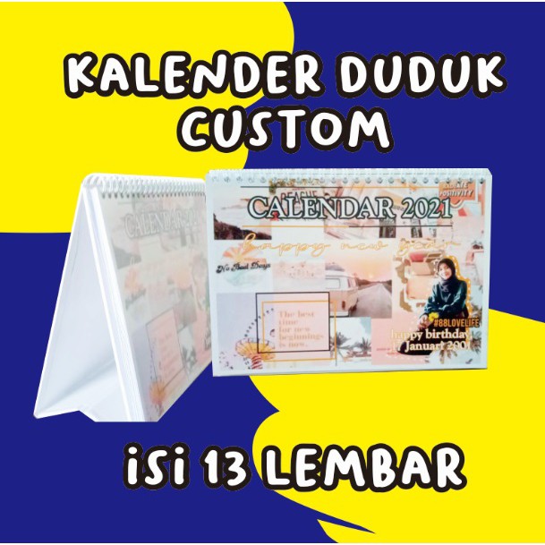 

Custom Kalender Duduk A5