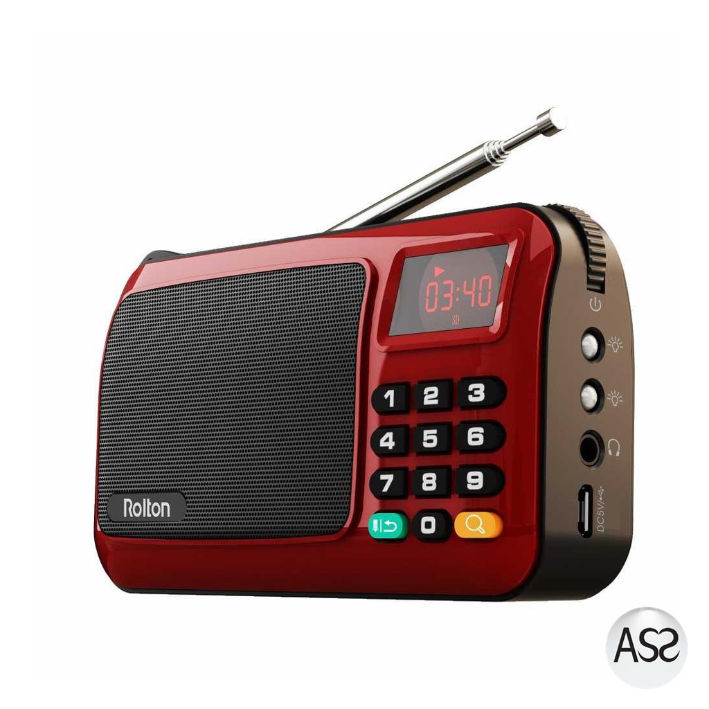 ASS Shop - Rolton W405 Portable FM Radio Player TF Card - W405