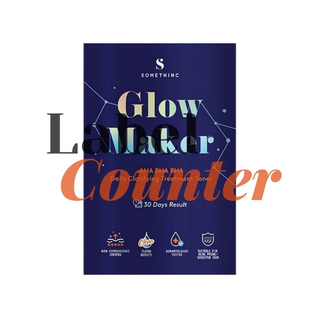 Stiker Sticker Label Share Somethinc Glow Maker Supple Power