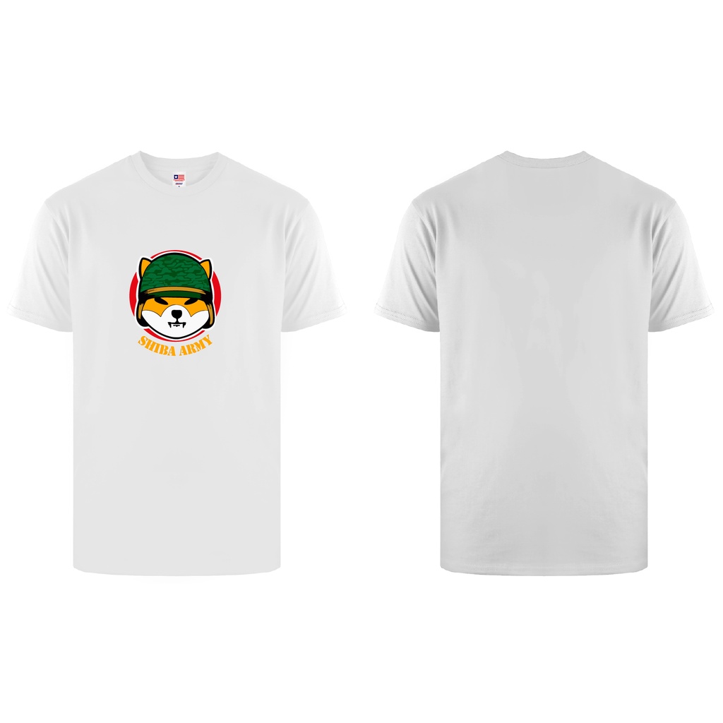 T-shirt Kaos Crypto "Shiba Inu SHIB" Kaos Cryptocurrency/Kaos Shiba Inu/Kaos Shiba Army/Kaos Premium