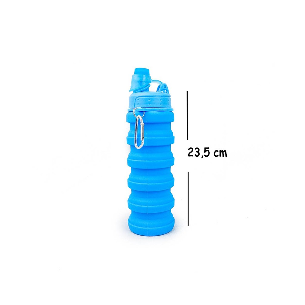 VOM Botol Minum Lipat Silikon Portable Silicone Foldable Bottle 500ml 0656