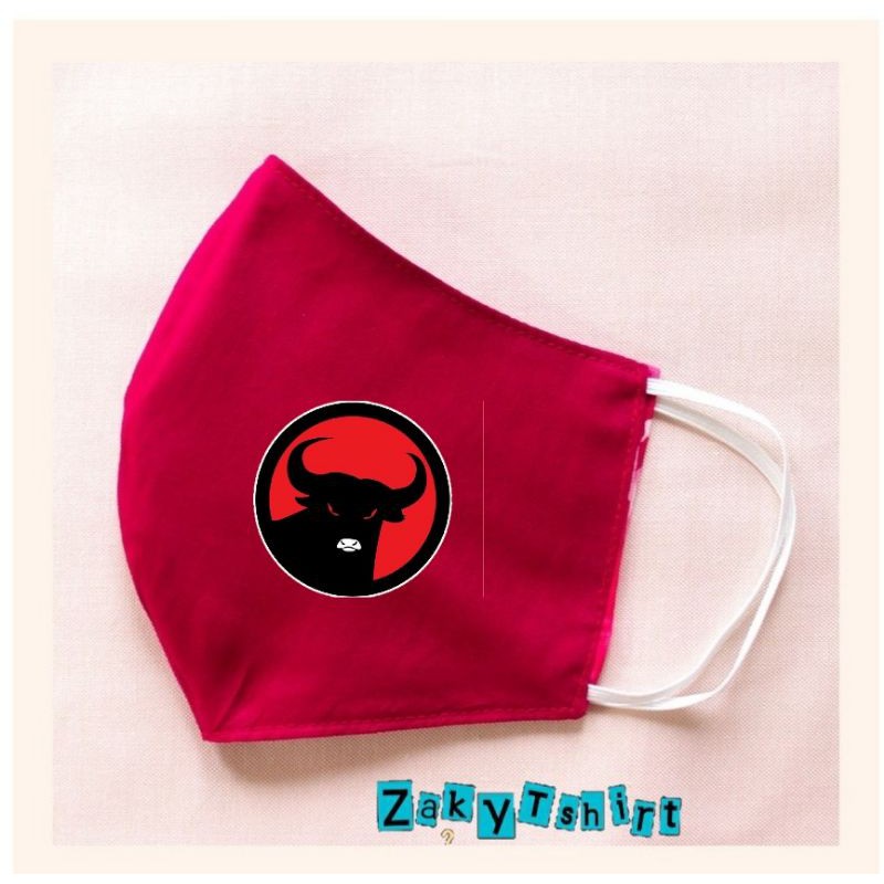 Masker Kain 2ply/2lapis Logo PDI PERJUANGAN